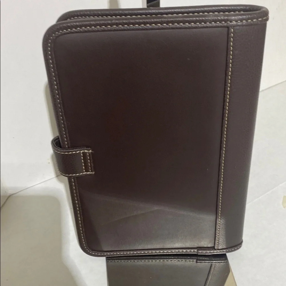 VGUC. Franklin Covey Brown Leather Planner